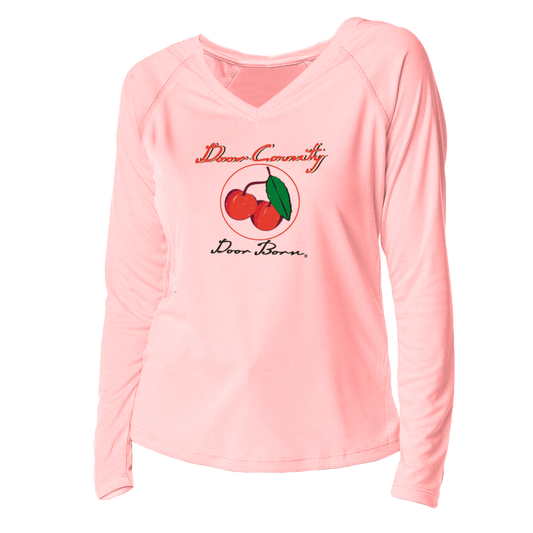 Classic Cherry V-Neck Solar Long Sleeve